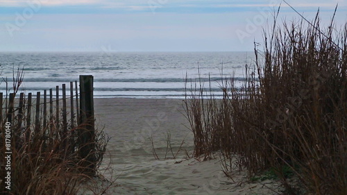 Winter beach