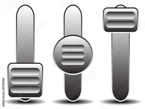 Vertical slider, adjuster templates.