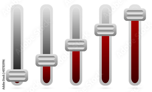 Vertical sliders, adjusters