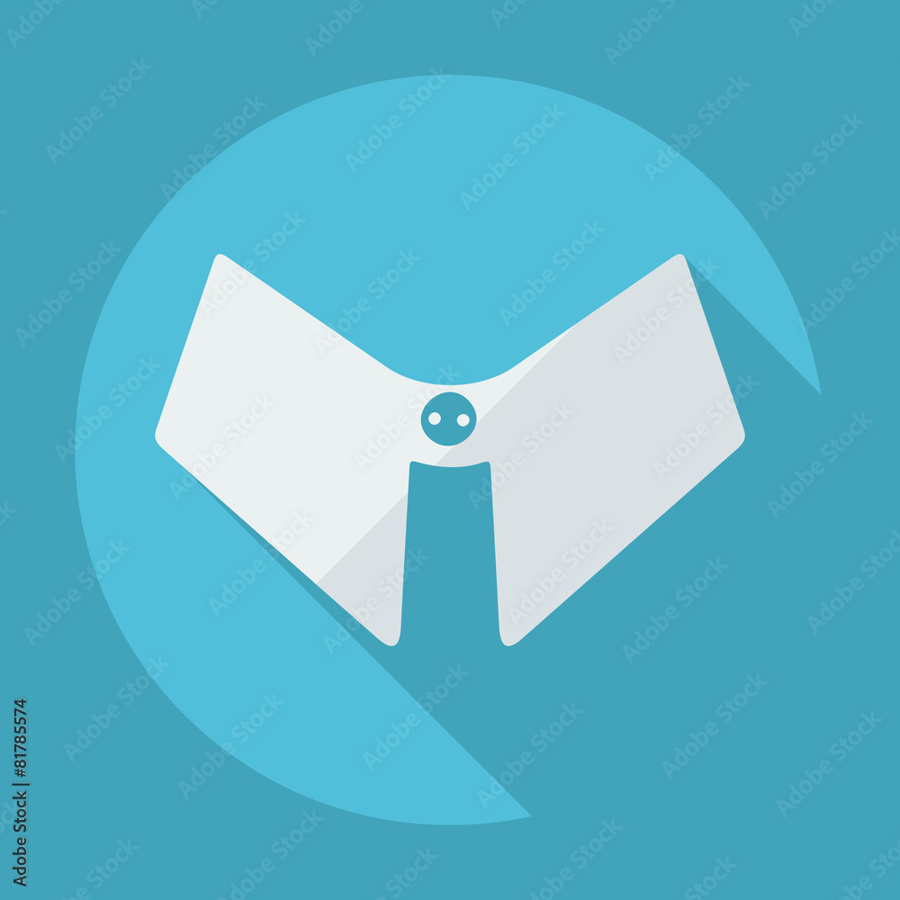 Flat modern design with shadow collar on the neck Flat modern design with shadow collar on the neck