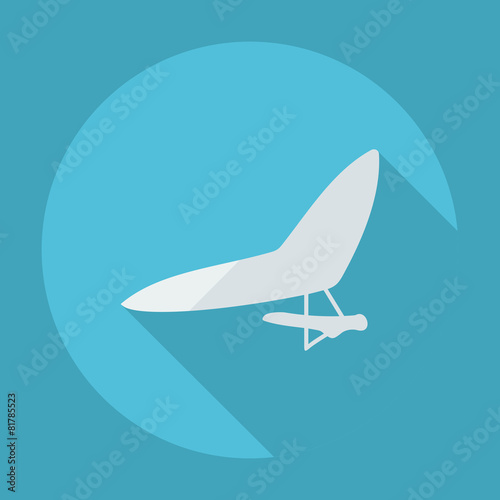Flat modern design with shadow glider