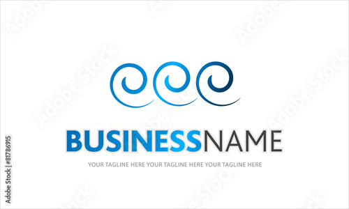 logo acqua, terme, onde,