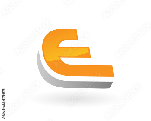 E logo