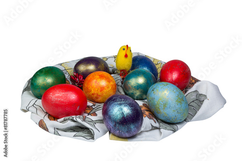 heap of painted easter eggs