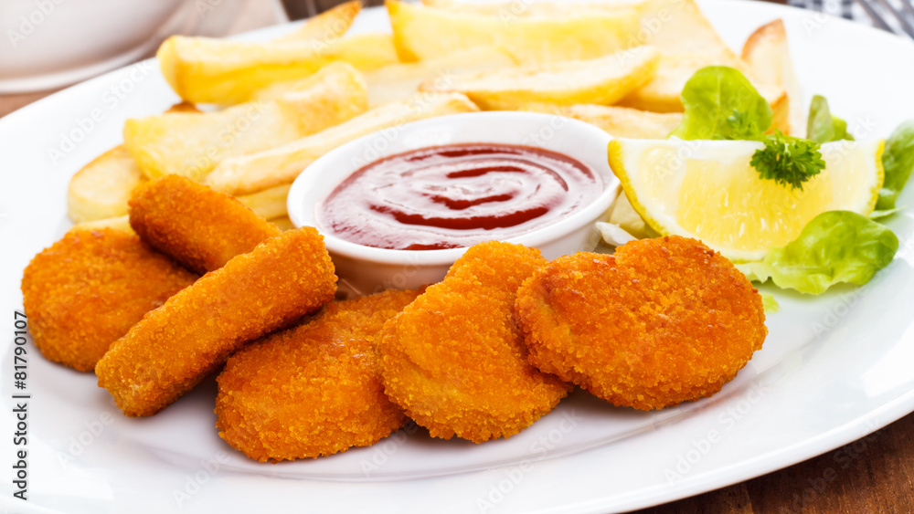 Chicken Nuggets - Hähnchenbrustfilets Chicken Nuggets - Hähnchenbrustfilets
