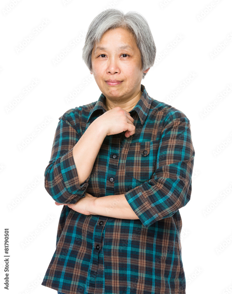 Asian mature woman Stock Photo | Adobe Stock