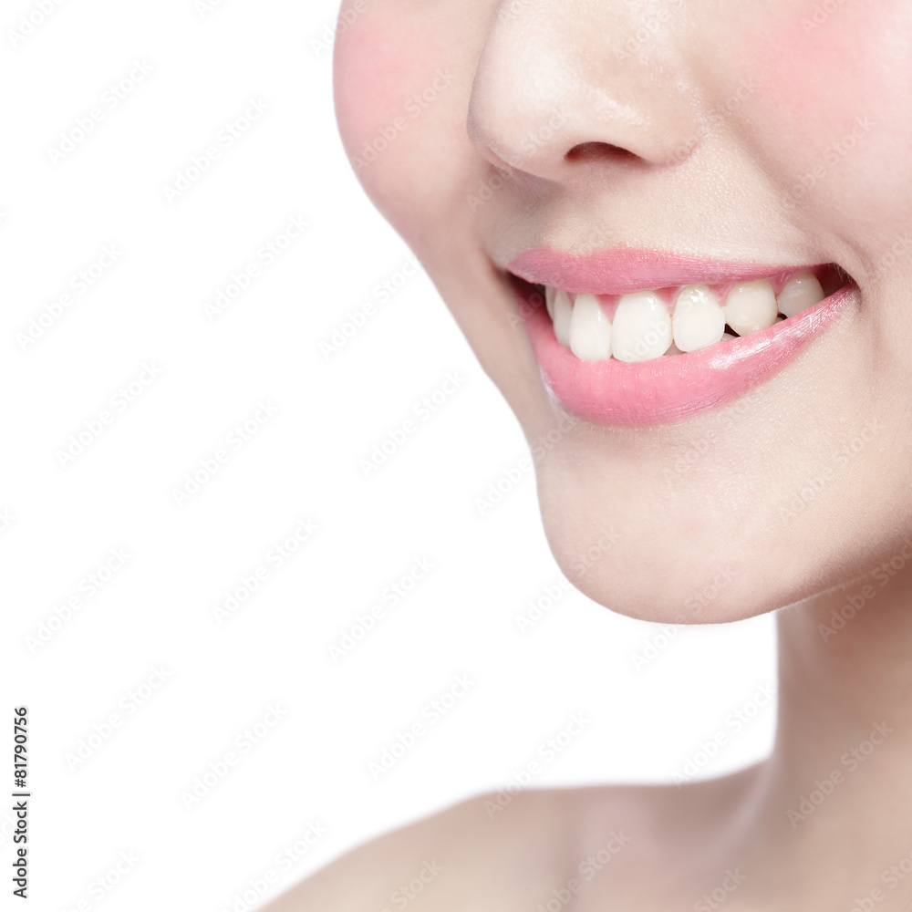 Obraz premium young woman health teeth