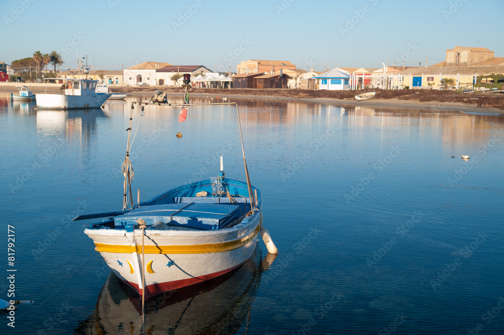 Mediterranean fishing village