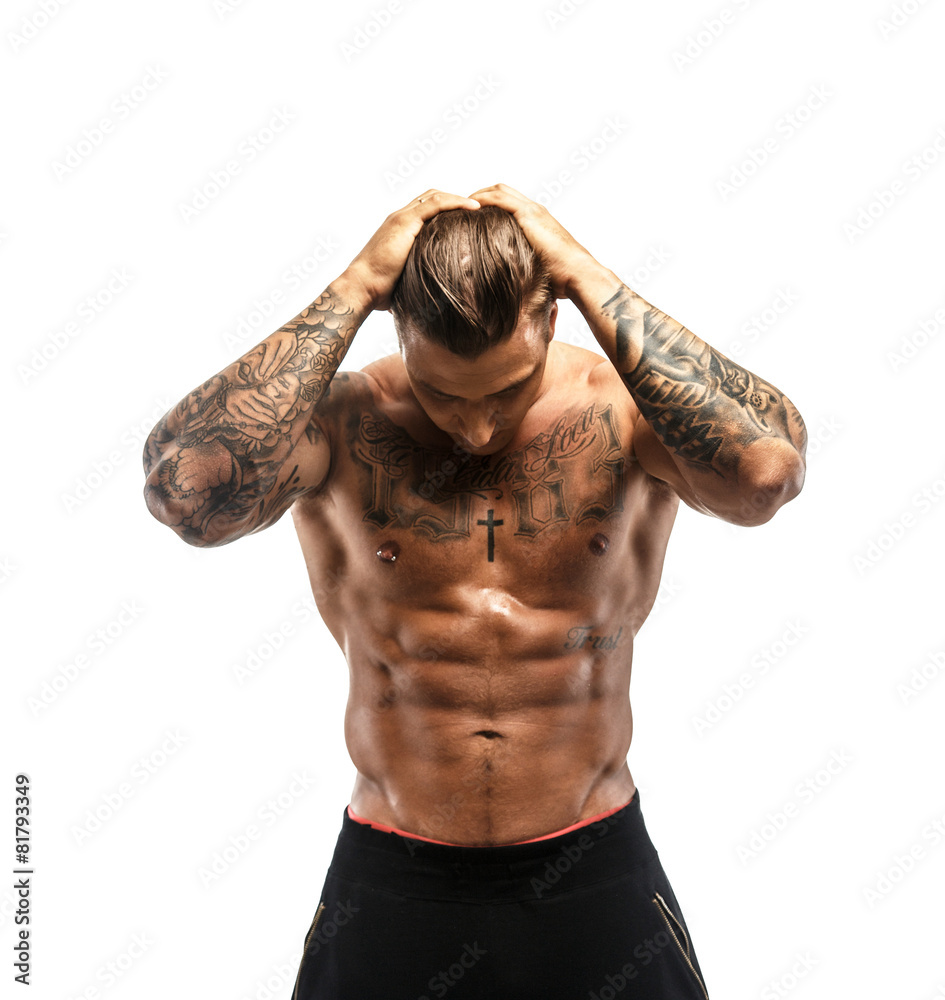 © Fxquadro - Muscular guy with tattooed body © Fxquadro - Muscular guy with tattooed body