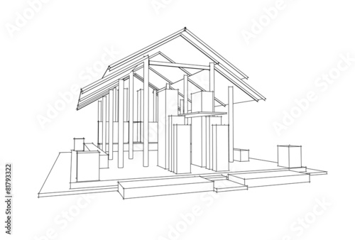 3d vector architecture,Thai style