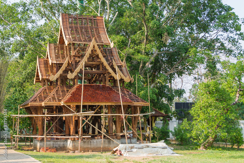 Fototapeta premium Wooden pavilion