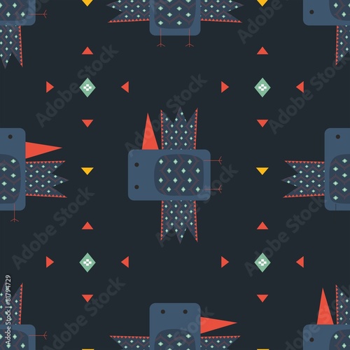 Birds seamless pattern