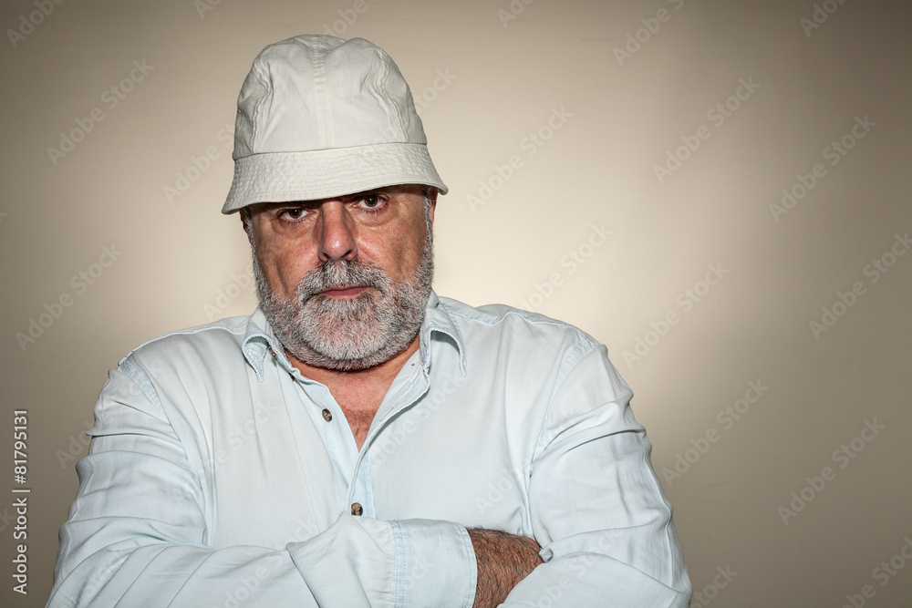 Attractive Senior with white beard