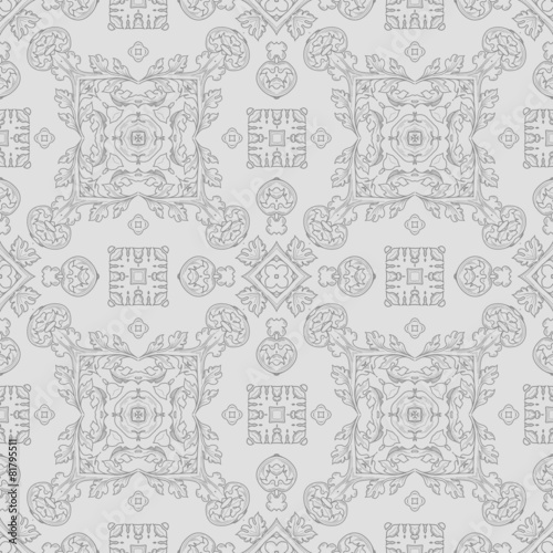 Abstract vintage geometric pattern seamless background.