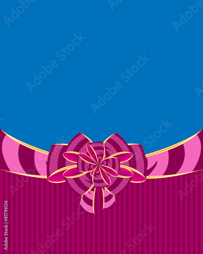 Background with rose bow