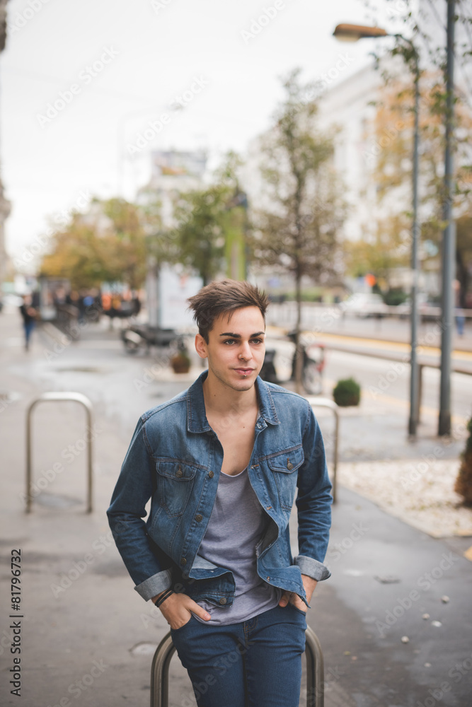young handsome alternative dark model man young handsome alternative dark model man