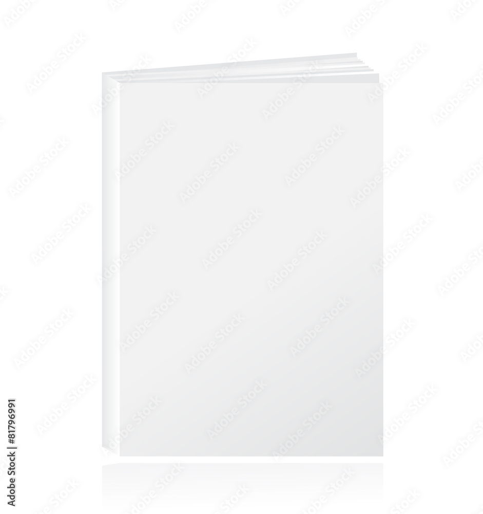 Blank vertical book cover template. Vector illustration. Blank vertical book cover template. Vector illustration.