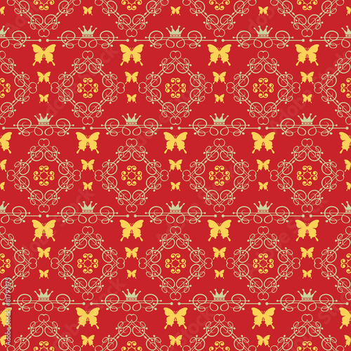 Seamless Damask Wallpaper