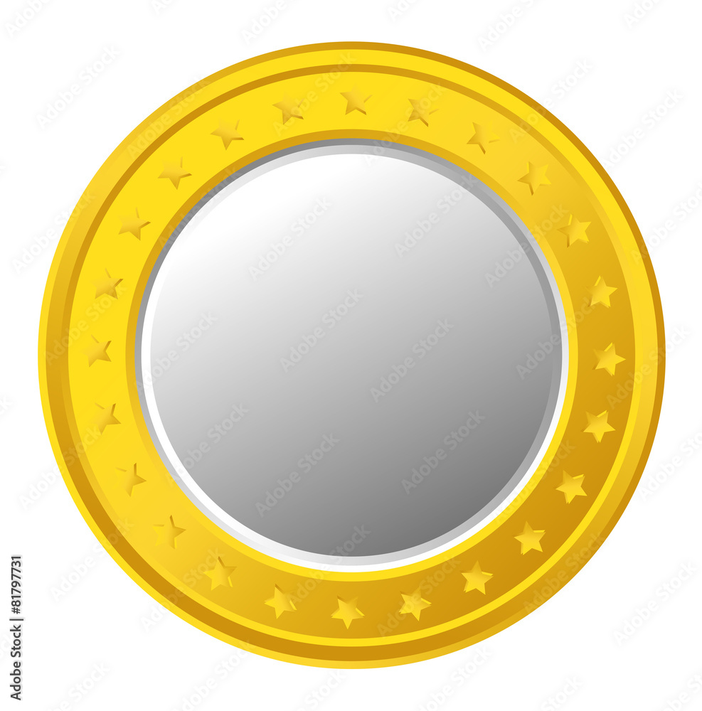 Golden Stars Coin Vector Golden Stars Coin Vector