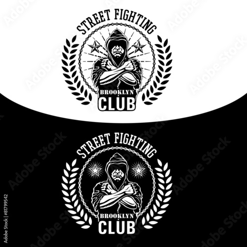 Street fight emblem