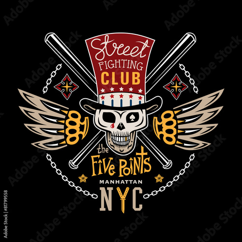 Street fight emblem