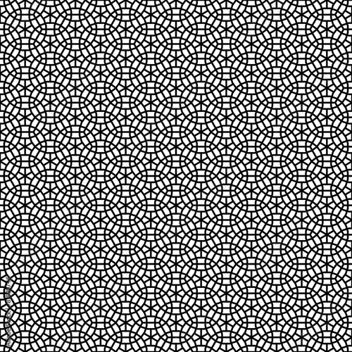 Abstract Seamless Decorative Geometric Dark Gray & Black Pattern
