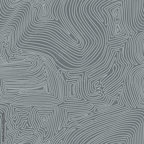 Seamless grey background made of abstract curved lines