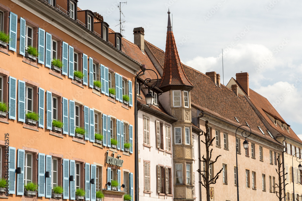 Fototapeta premium Façade et vieille ville de Colmar