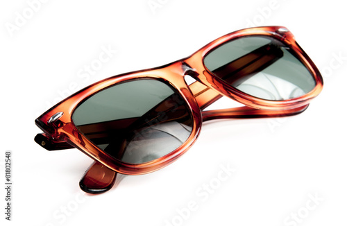 sunglasses on white background