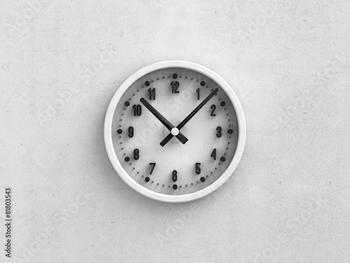 wall clock 3D rendering