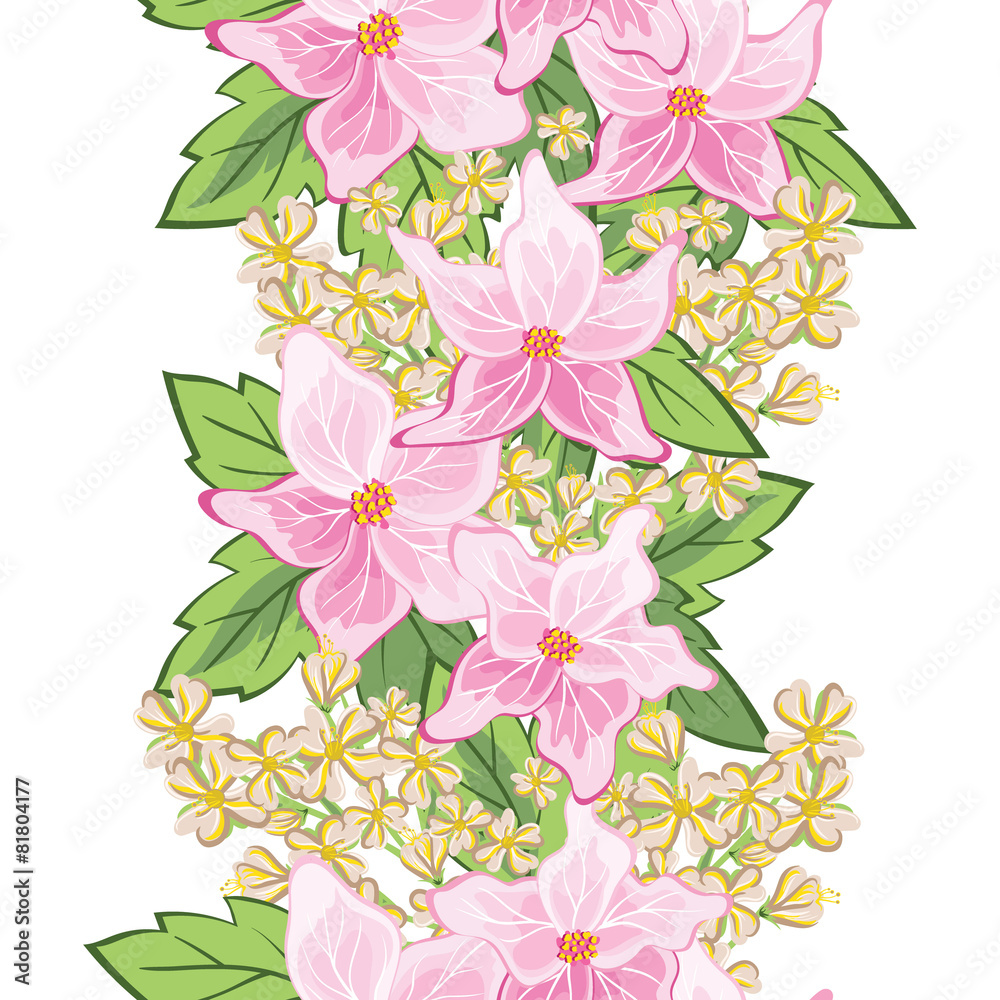 Obraz premium Seamless floral ornament.