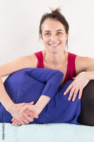 Woman having Shiatsu massage