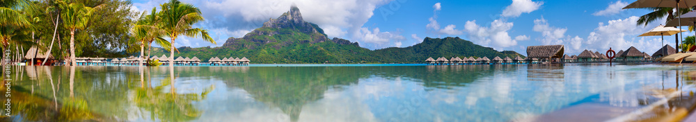 Bora Bora panorama - obrazy, fototapety, plakaty 