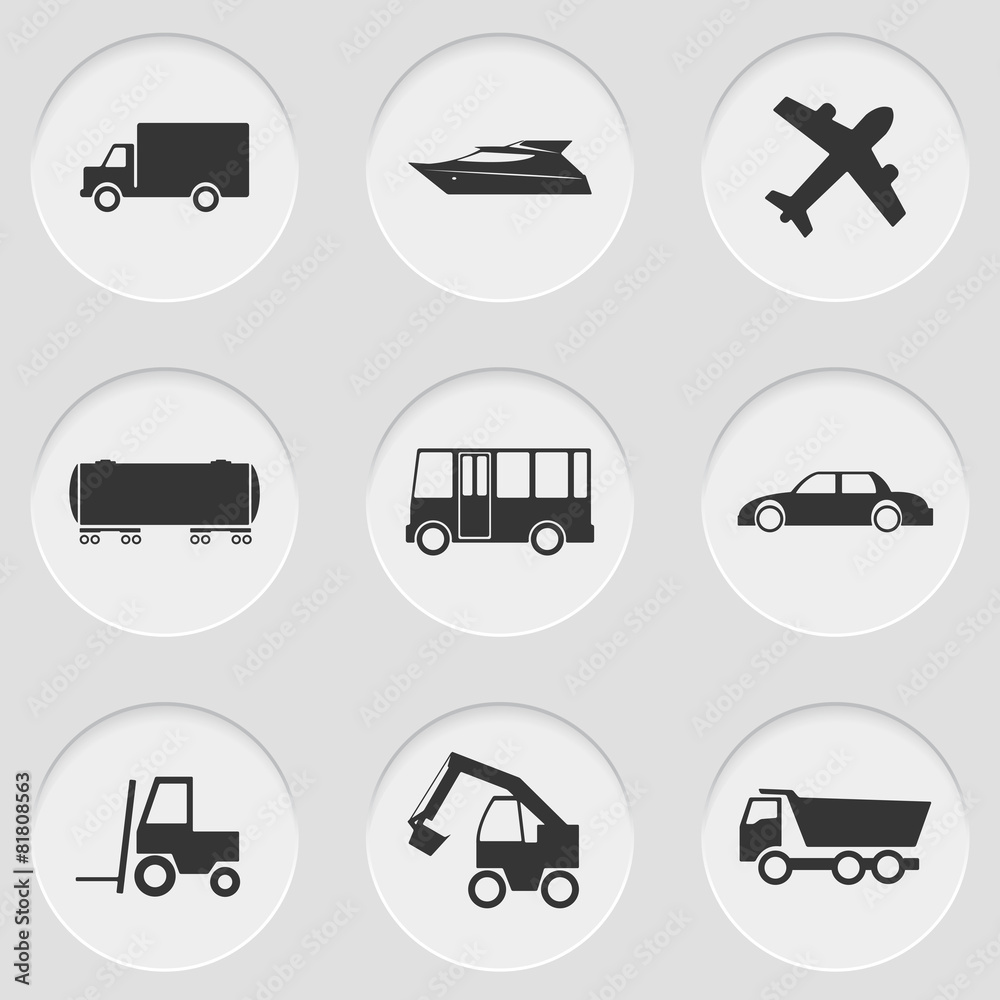 Cut elements with icons Cut elements with icons