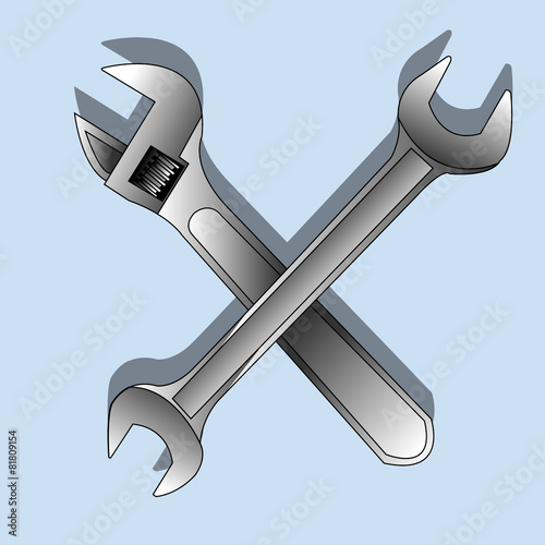 Vector hand wrench tool or spanner