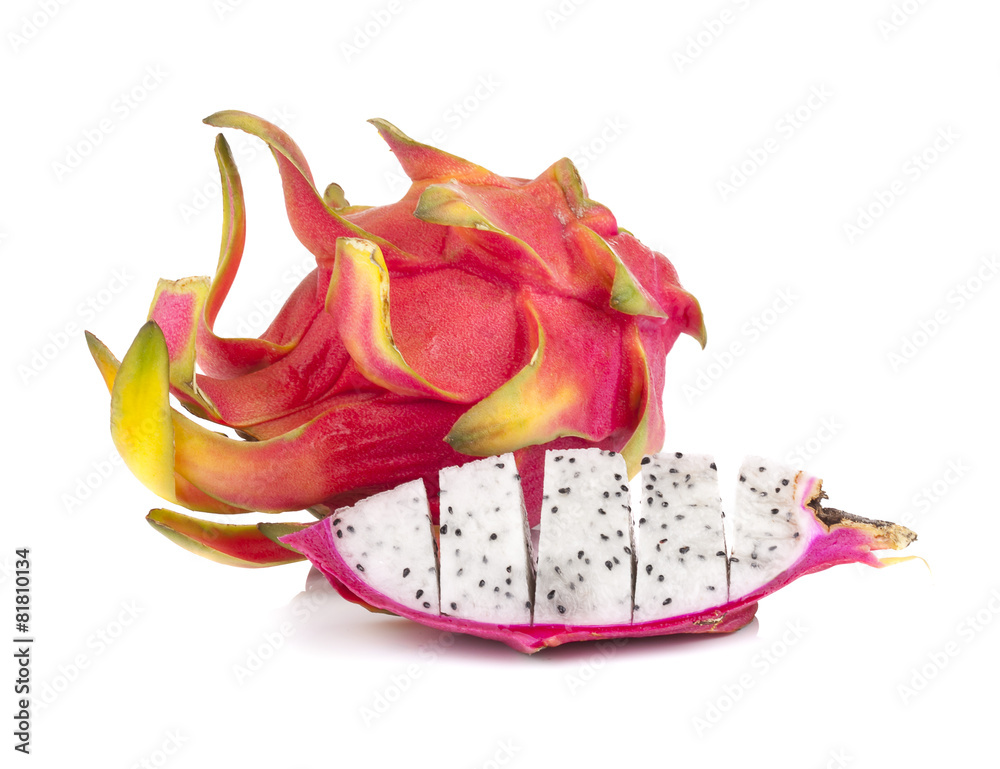 Fototapeta premium Dragon fruit isolated on white background