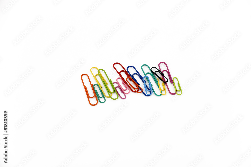 colourful paperclips different sizes colourful paperclips different sizes