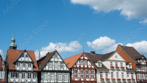 Half-timbered houses at the old town of Celle, Germany