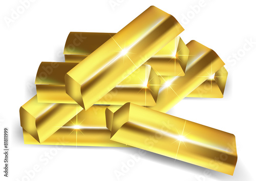 heap of gold bars