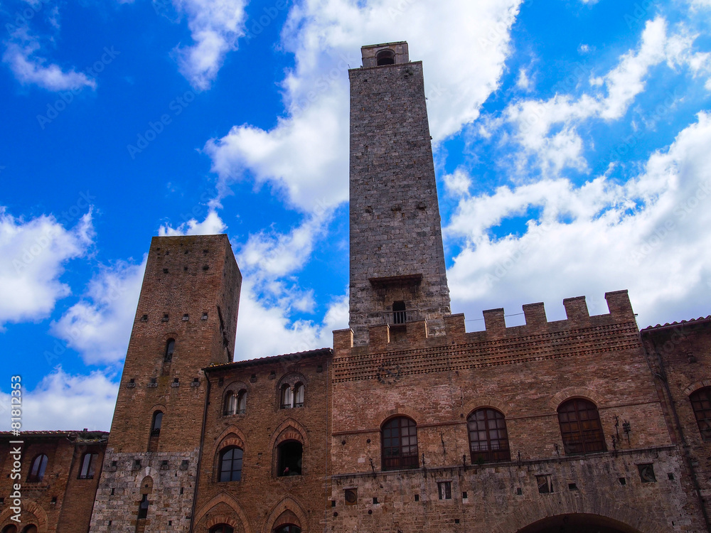 Tower view San Gimignano, Tuscany
