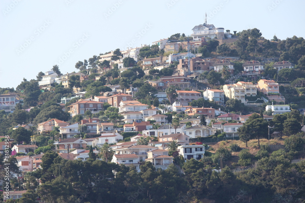 Fototapeta premium Город на горе