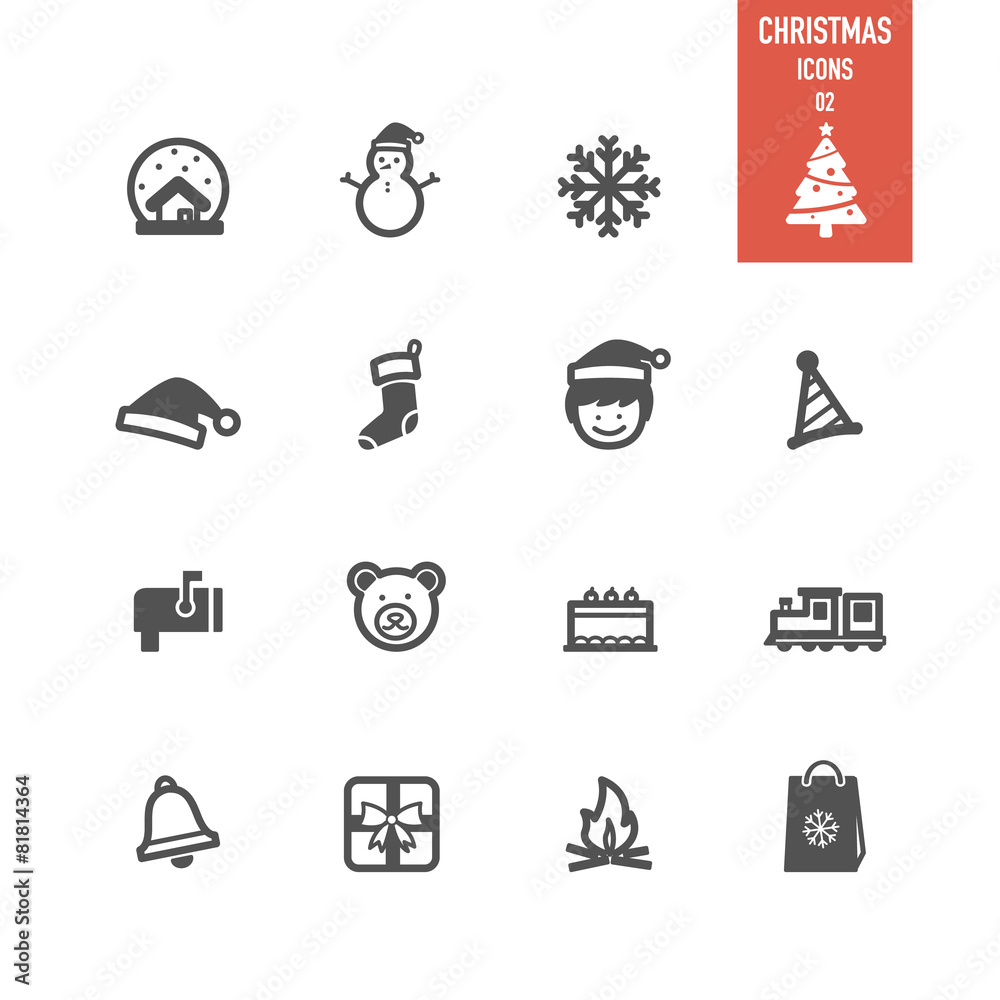 Christmas icons set. Vector illustration. Christmas icons set. Vector illustration.