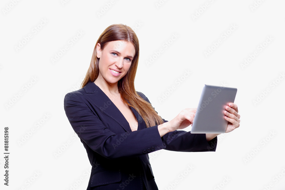 beautiful young sexy business woman with ipad beautiful young sexy business woman with ipad
