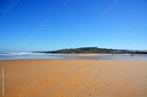 panoramica de la playa de oyambre  Cantabria