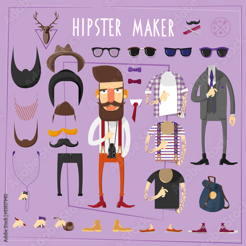 Hipster master creative constructor set