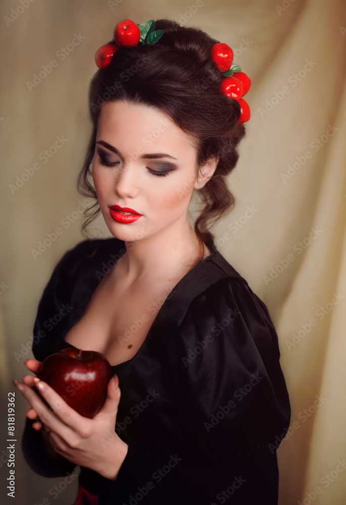 Fotografie Beautiful girl Snow White