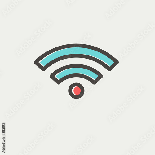 Wifi thin line icon