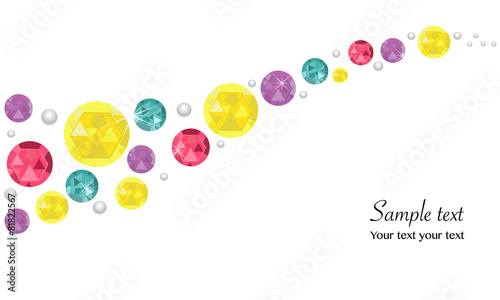 Colorful diamonds abstract background vector