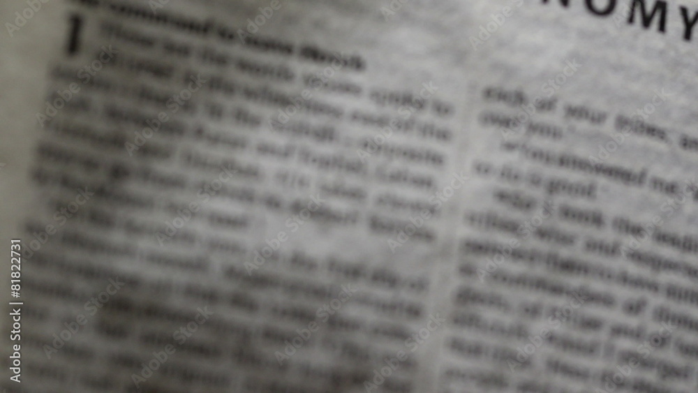 Deuteronomy. Holy Bible. Open the bible book in 4K UHD Deuteronomy. Holy Bible. Open the bible book in 4K UHD