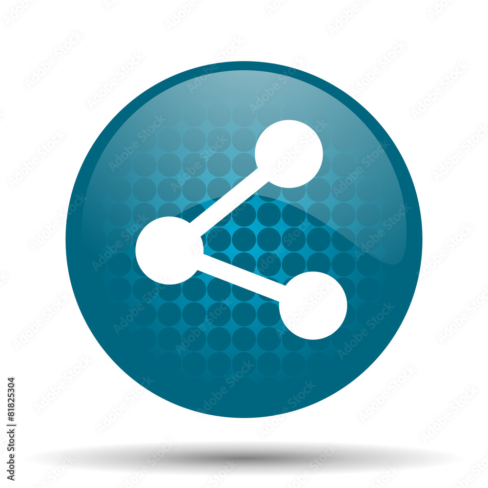 share blue glossy web icon share blue glossy web icon